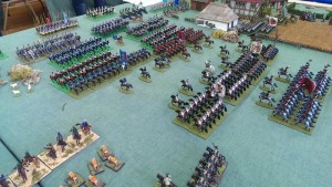 The cavalry battle in full swing